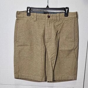 Men's J. Crew Stanton Flat Front 9" Chino Shorts -  Heathered Stone - 33 - NWT